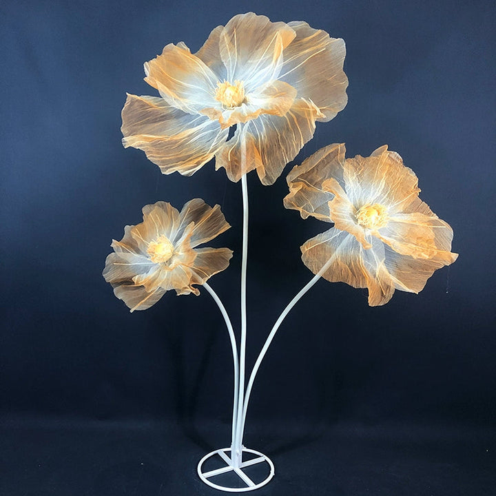 wedding decoration 3 Stem Bunch Giant Silk Flower Decoration designed for wedding decorations, perfect wedding decorations