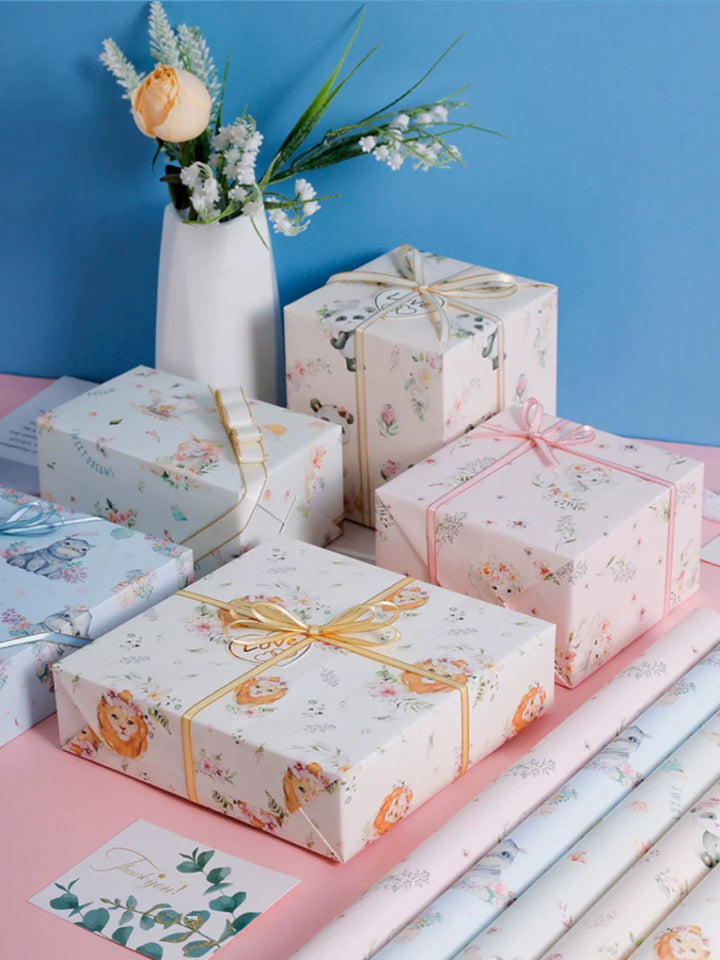 High-quality floral wrapping paper for birthdays and special occasions.