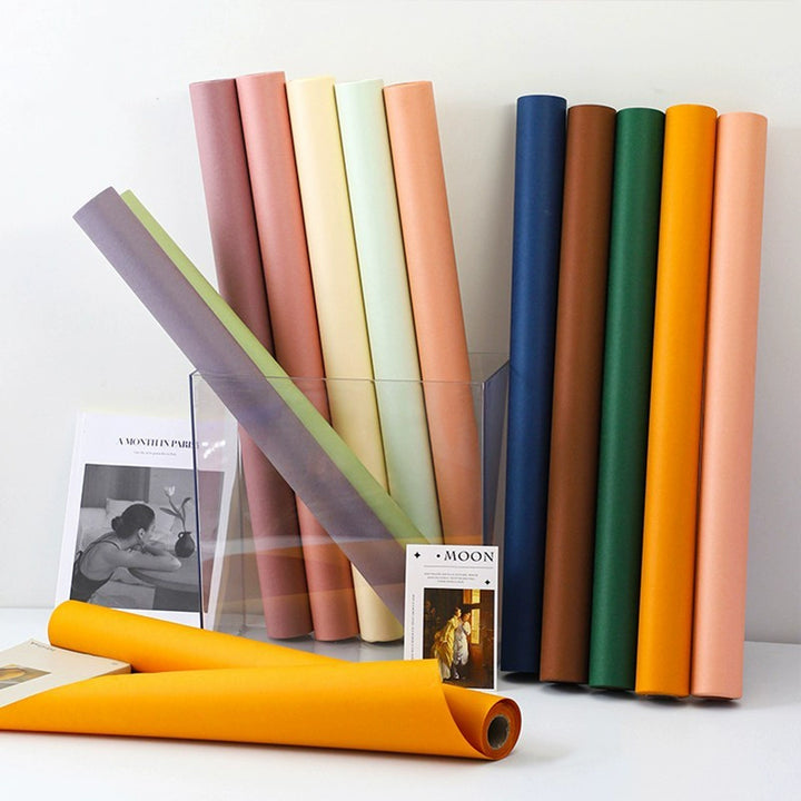 Thick Waterproof Solid Color Kraft Flower Wrapping Paper