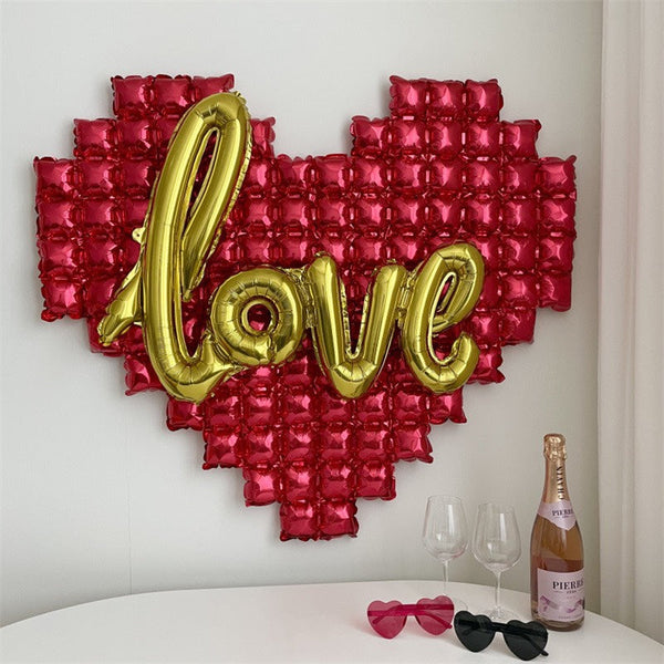 LOVE Letter Large Heart Foil Balloon