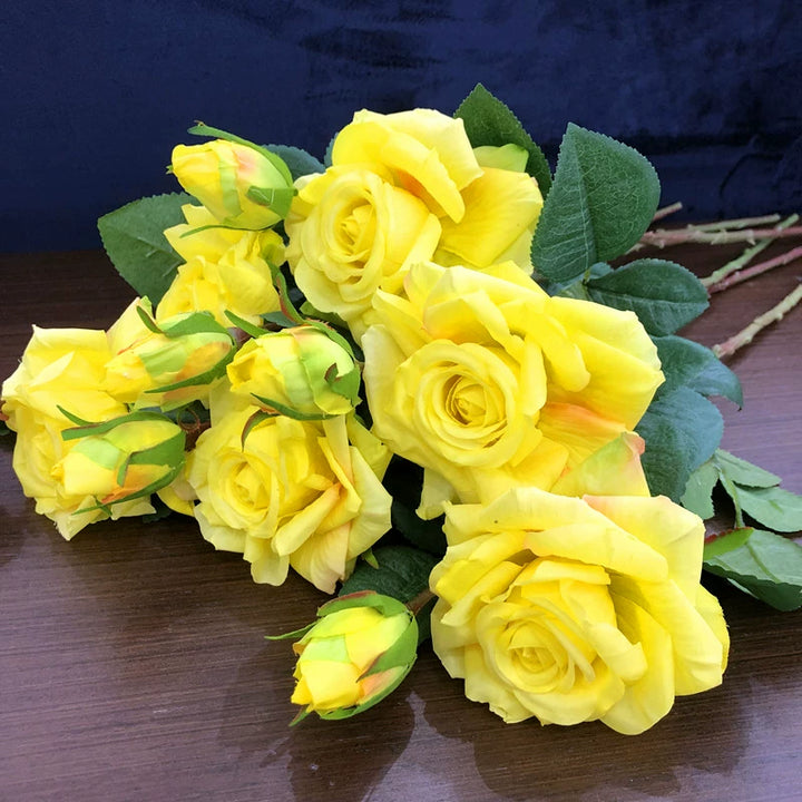 High-Quality Faux Hydrated Rose Stems for Home and Event Decor