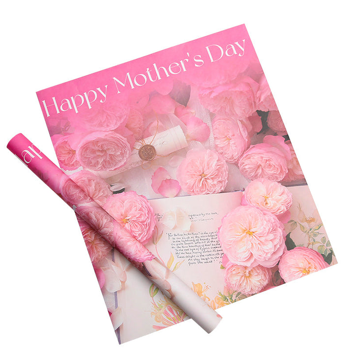 Florals Wrapping Paper for Mother's Day Pack 15 (50x58cm)