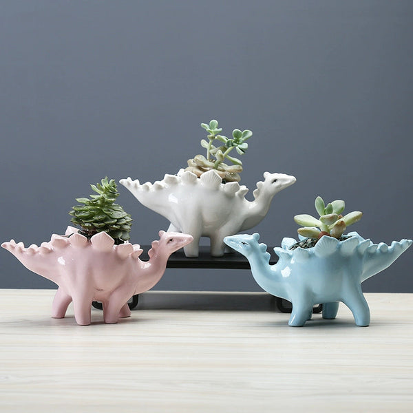 Small Dinosaur Succulent Planter Pot