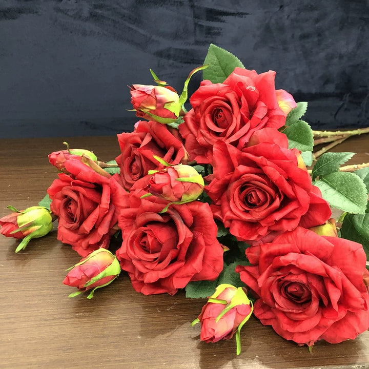 High-Quality Faux Hydrated Rose Stems for Home and Event Decor