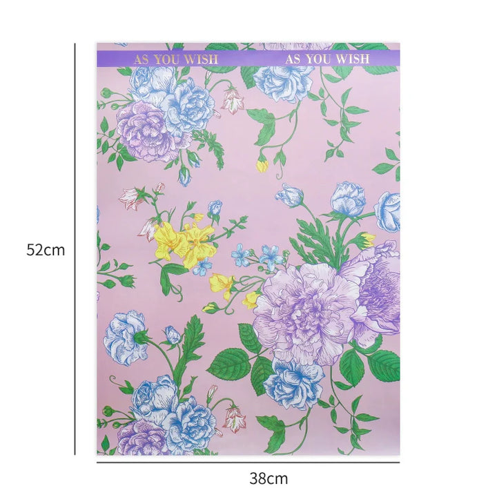 New Floral Sea Series Atmosphere Art Paper for Floral Bouquet Wrapping – 13 Sheets