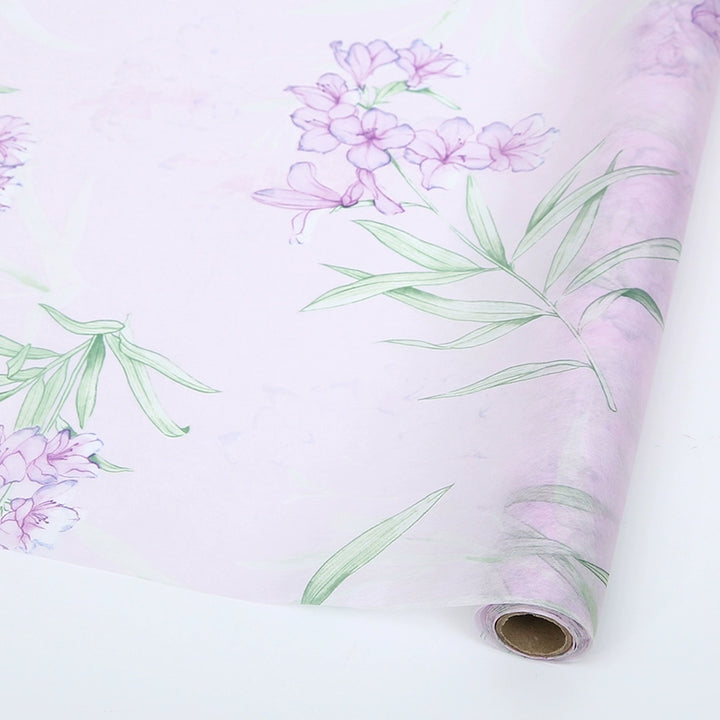 Floral Watercolor Non-Woven Flower Wrapping Paper - 50cm x 5 Yards