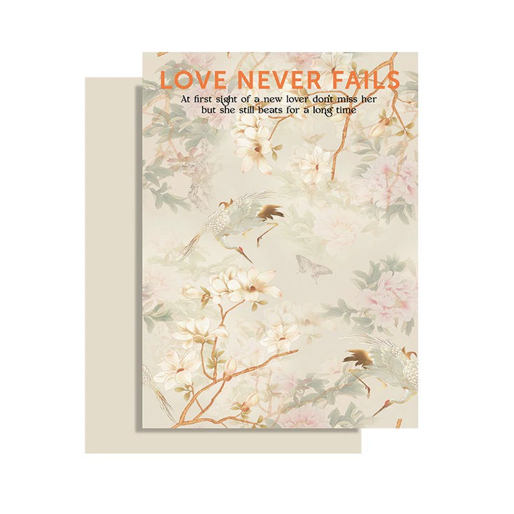 Romantic Oil Painting Floral Kraft Wrapping Paper 