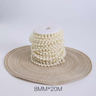 Pearl Beading Chain Ribbon for Gift Bouquet Packaging