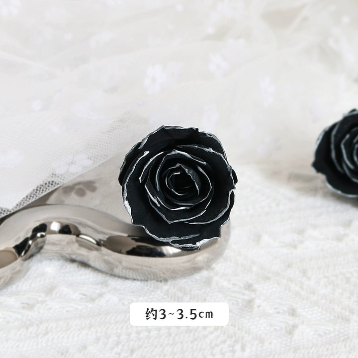 Preserved Mini Roses – 2-3CM Single Bloom for DIY Crafts, Multi-Color Options