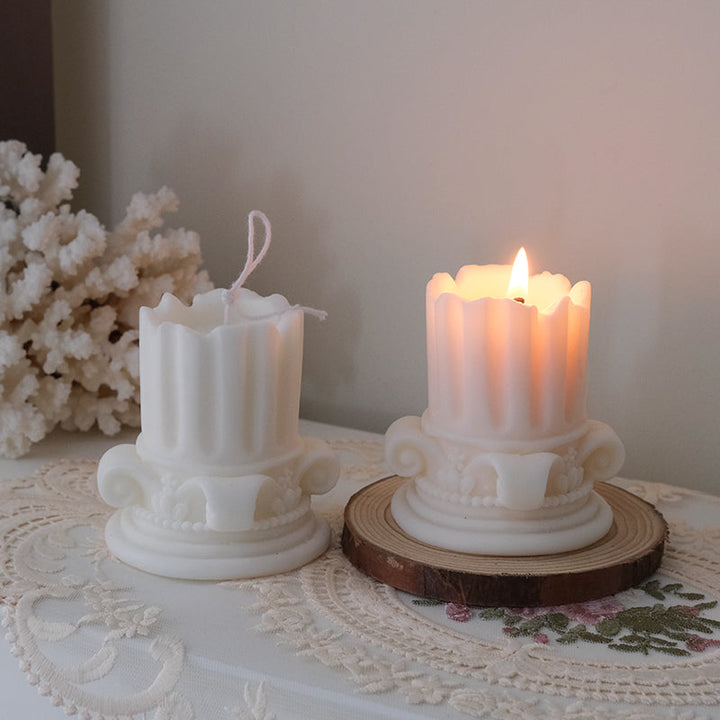 Retro Pillar Shaped Aromatherapy Candle