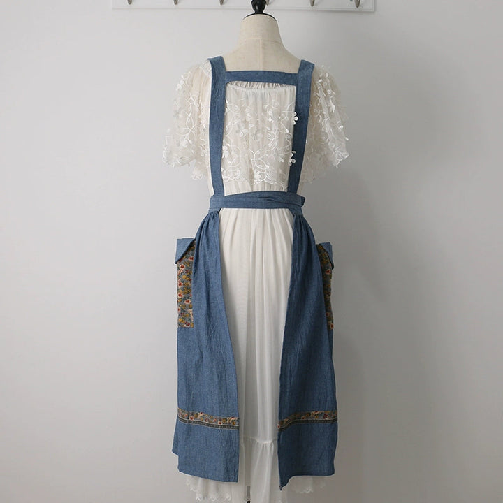 Vintage Summer Cotton Apron for Women