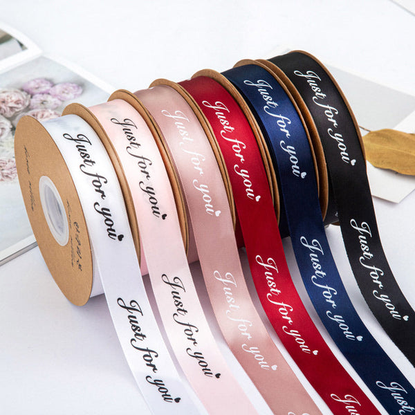 JUST FOR YOU Flower Bouquets Satin Ribbon (25mmx45Yd)