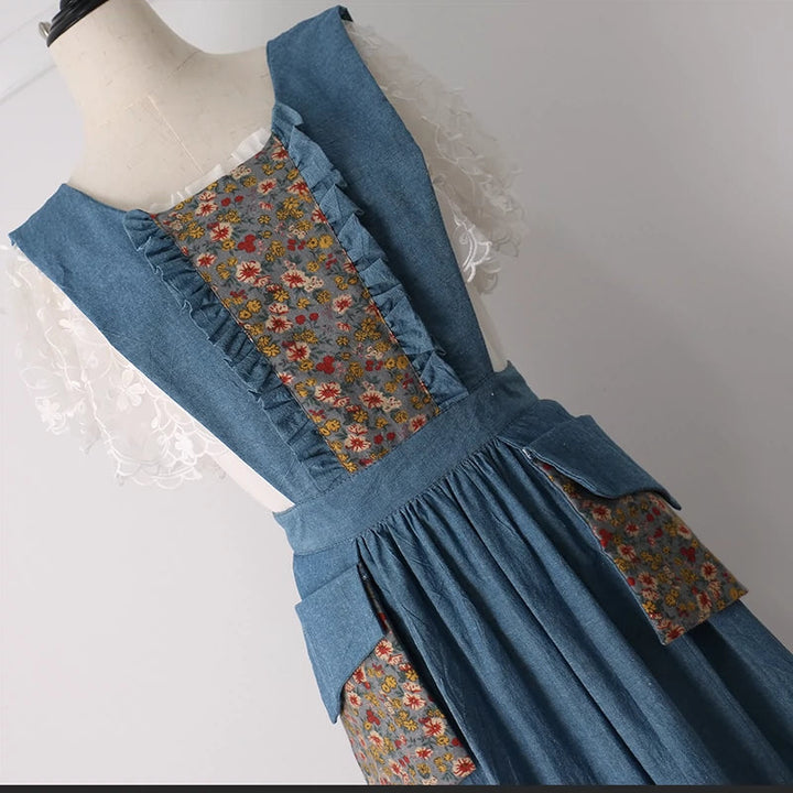 Vintage Summer Cotton Apron for Women