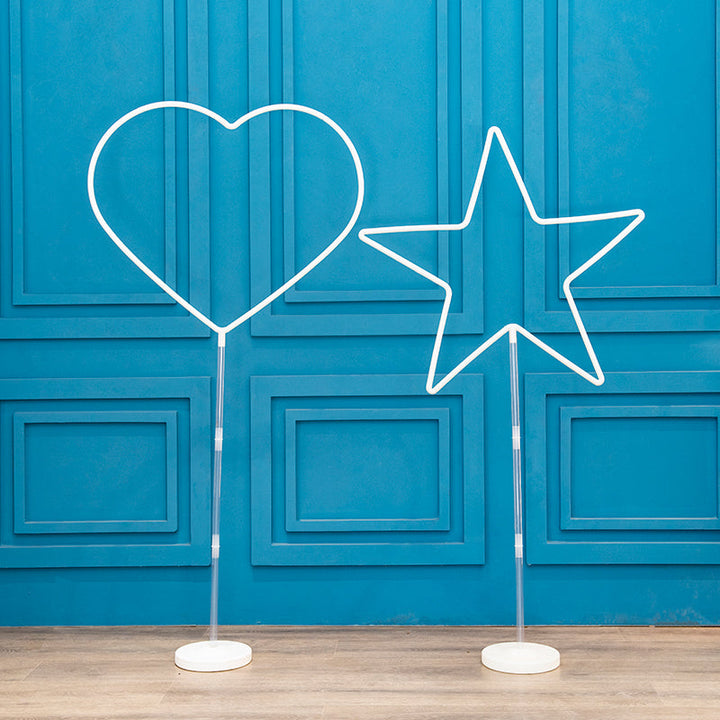 Heart Star Circle Shaped Balloon Stand Kit