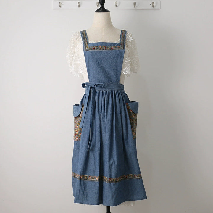 Vintage Summer Cotton Apron for Women