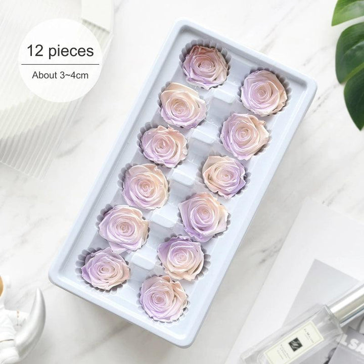 Iridescent Preserved Roses, 2-6cm Pack