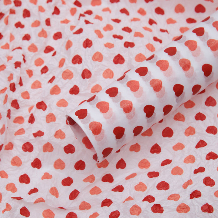 Heart Tissue Paper for Bouquet Gift Wrapping Pack 30 (50x70cm) is a delightful addition to your valentine flowers collection.