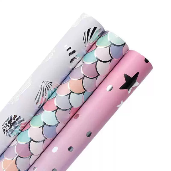 Pastel Mermaid Scale Gift Wrapping Paper