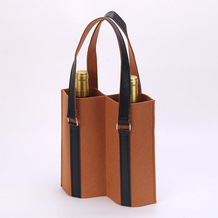 Two-bottle Felt Wine Bottle Gift Bags