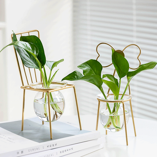 Chair-Shaped Hydroponic Plant Vase