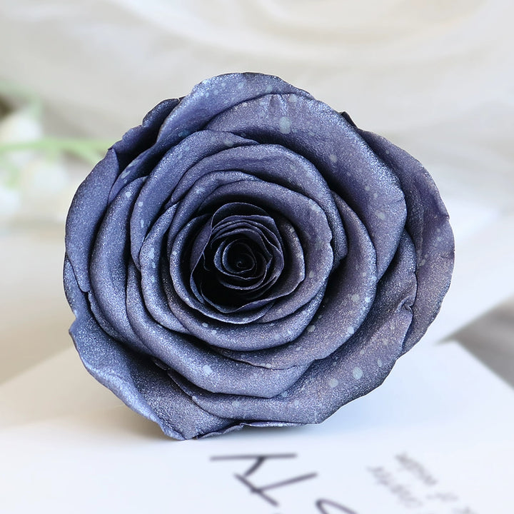 Preserved Single Rose Head for DIY Crafting – 4-5cm, Multiple Color Options