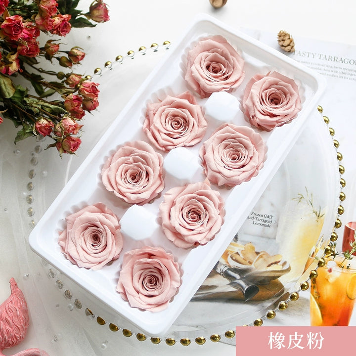 Preserved Rose 4-5cm – 37 Piece Floral Set for Creative Projects