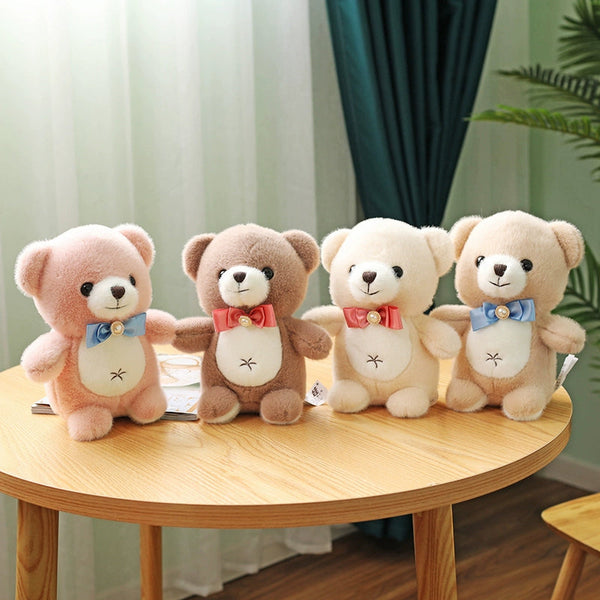 Cute Plush Bear With Ribbon Bow 22cm is a delightful addition to your valentine's gifts collection.