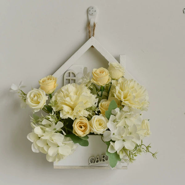 Nordic Style Wall Hanging Flower Arrangement for Home Decoration