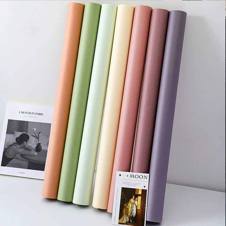 Thick Waterproof Solid Color Kraft Flower Wrapping Paper