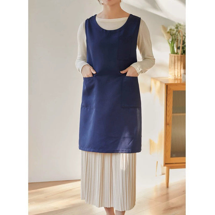 Japanese Style Thick Polyester Apron for Women