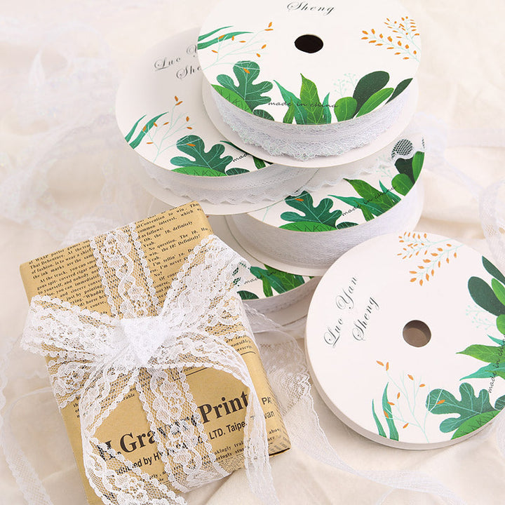 Lace Flower Bouquet Gift Wrapping Ribbon (30mmx50Yd)