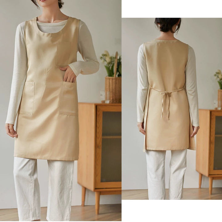 Japanese Style Thick Polyester Apron for Women