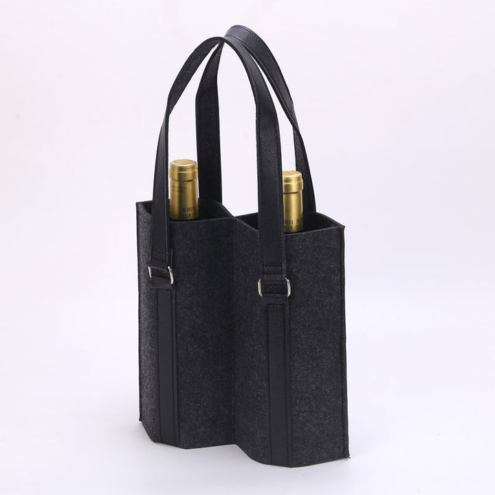 Two-bottle Felt Wine Bottle Gift Bags