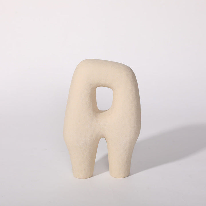 Artistic geometric ceramic pieces for home decor