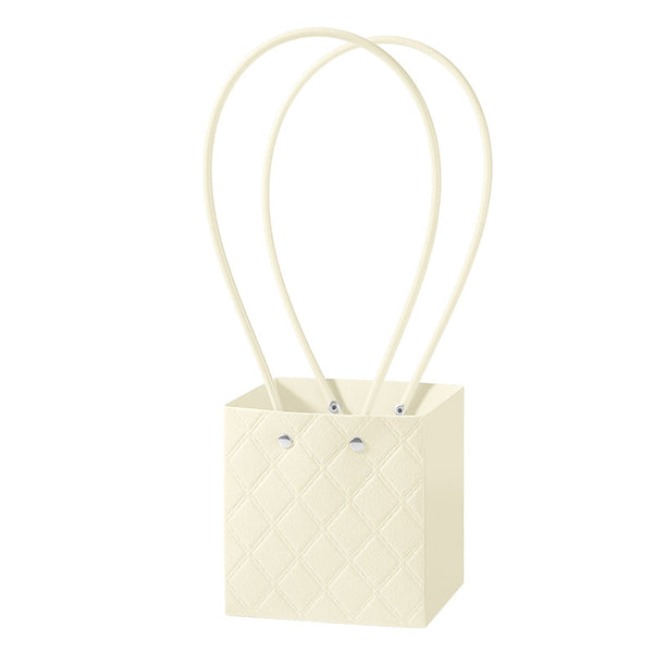 Diamond Embossed Square Gift Bag with Handle Pack 10