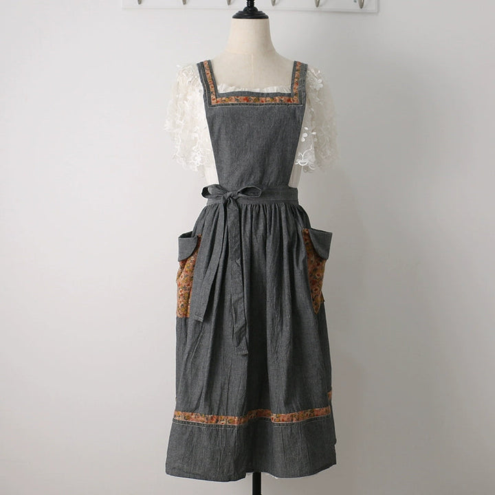 Vintage Summer Cotton Apron for Women