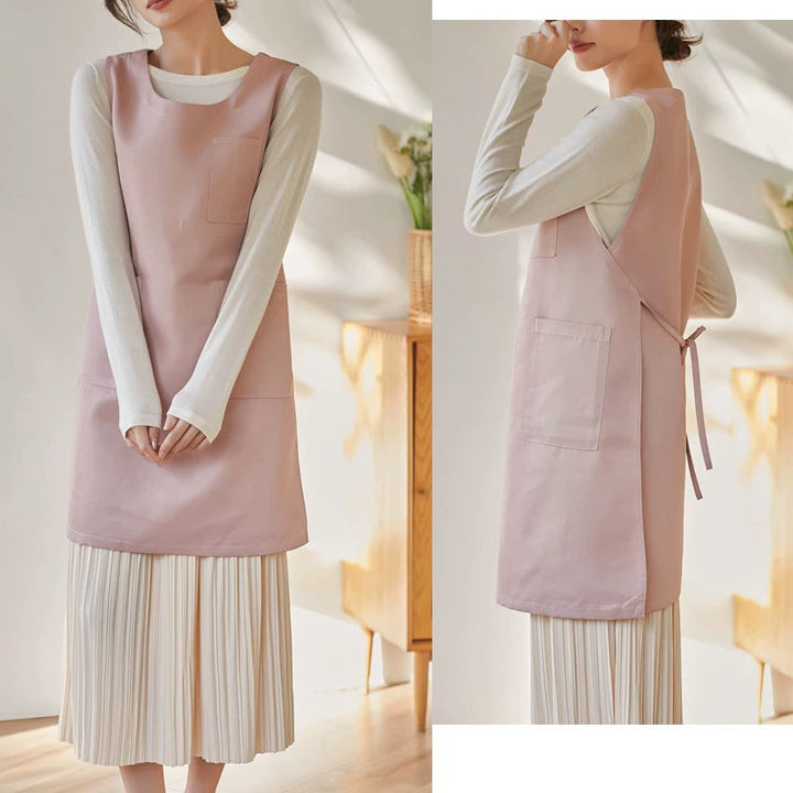 Japanese Style Thick Polyester Apron for Women