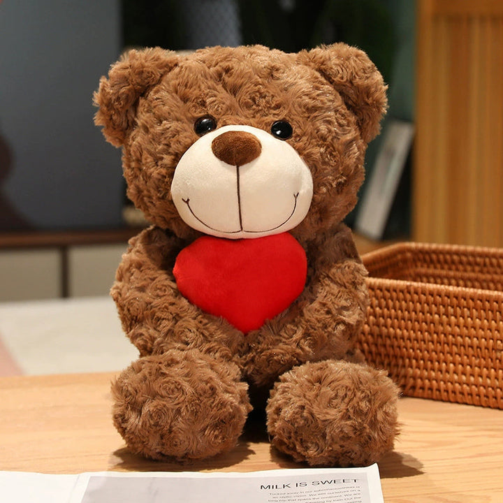 Teddy Bear Embracing Red Heart 45cm is a delightful addition to your valentine's gifts collection.