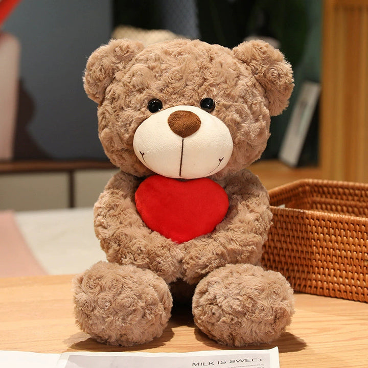 Teddy Bear Embracing Red Heart 45cm is a delightful addition to your valentine's gifts collection.