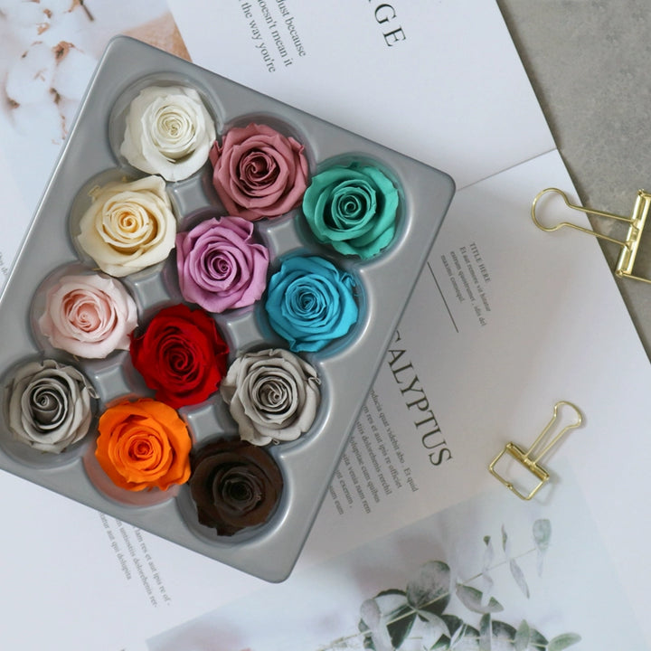 VERDISSIMO Preserved Roses DIY Floral Craft 3-3.6cm for Special Occasions