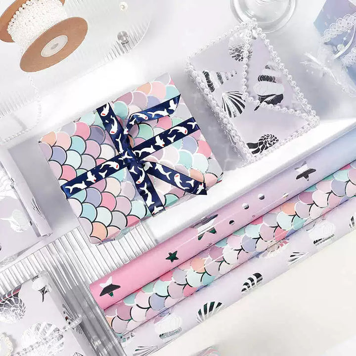 Eco-Friendly Mermaid Theme Gift Wrap
