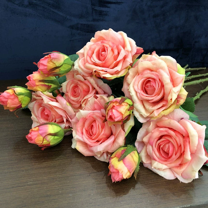 High-Quality Faux Hydrated Rose Stems for Home and Event Decor