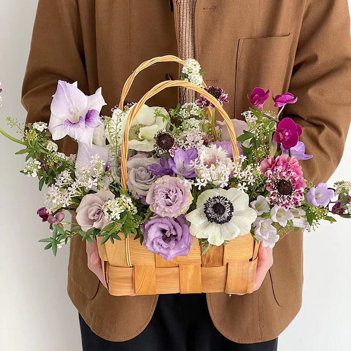 Waterproof Mini Hand-woven Flower Basket