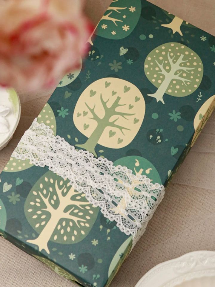 Premium quality gift wrap featuring vibrant floral patterns.
