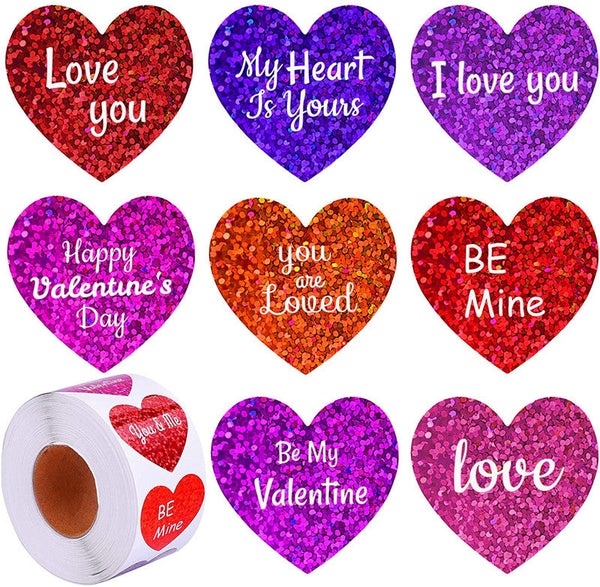 500pcs Valentine's Day Decorative Heart Stickers is a delightful addition to your valentine's gifts collection.