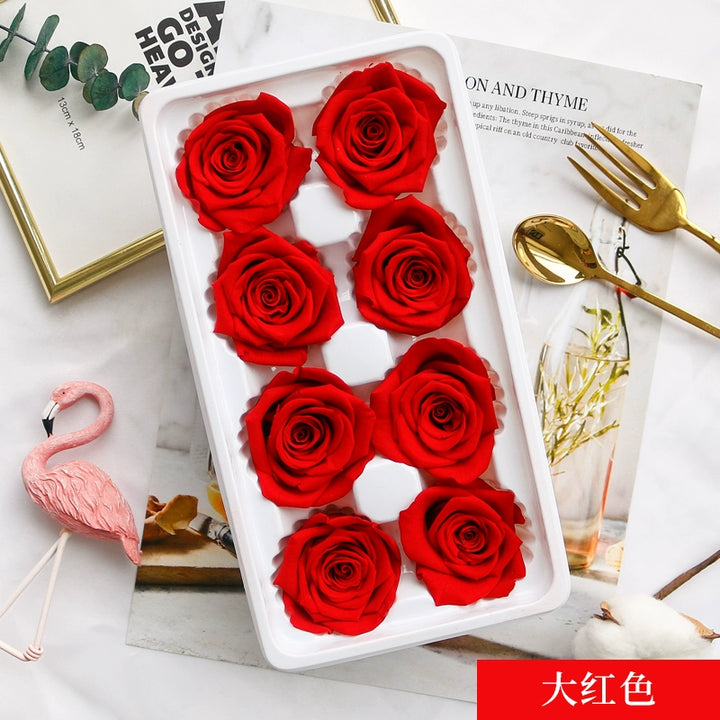 Preserved Rose 4-5cm – 13 Piece Floral Set for Creative Projects