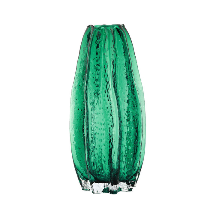 Emerald Modern Glass Vase for Centerpiece