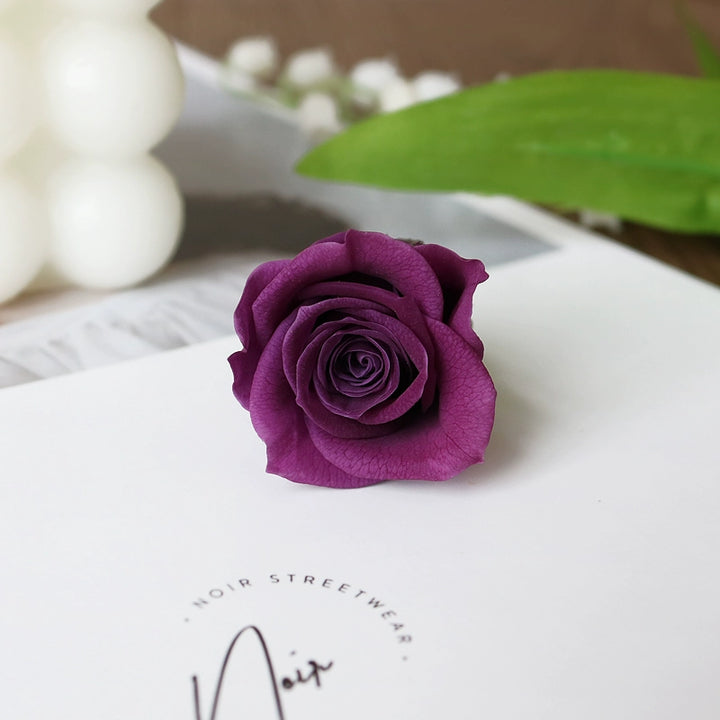 Preserved Mini Roses – 2-3CM Single Bloom for DIY Crafts, Multi-Color Options