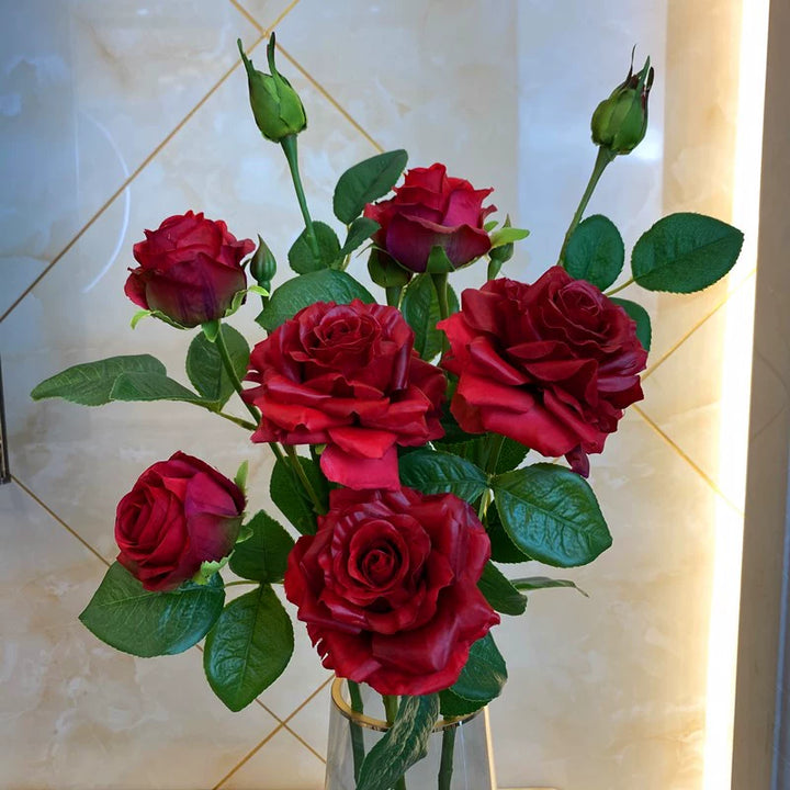 High-Quality Faux Hydrated Rose Stems for Home and Event Decor