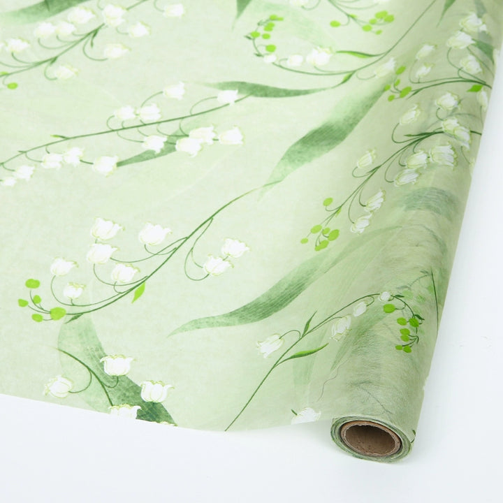 Floral Watercolor Non-Woven Flower Wrapping Paper - 50cm x 5 Yards